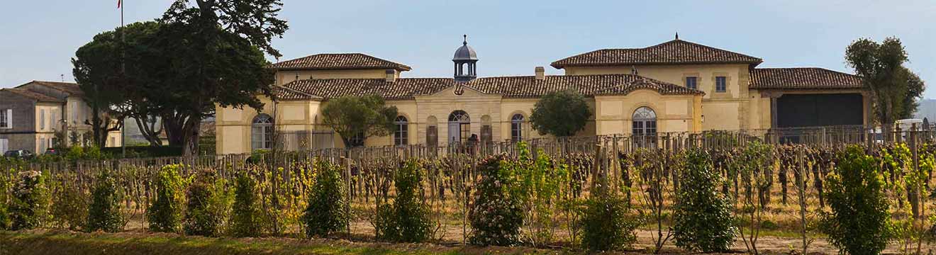 Das Weingut Château Pétrus in Bordeaux, Frankreich. Foto: Thomas Boxberger, extraprima Champagner- und Weinimport, Mannheim.