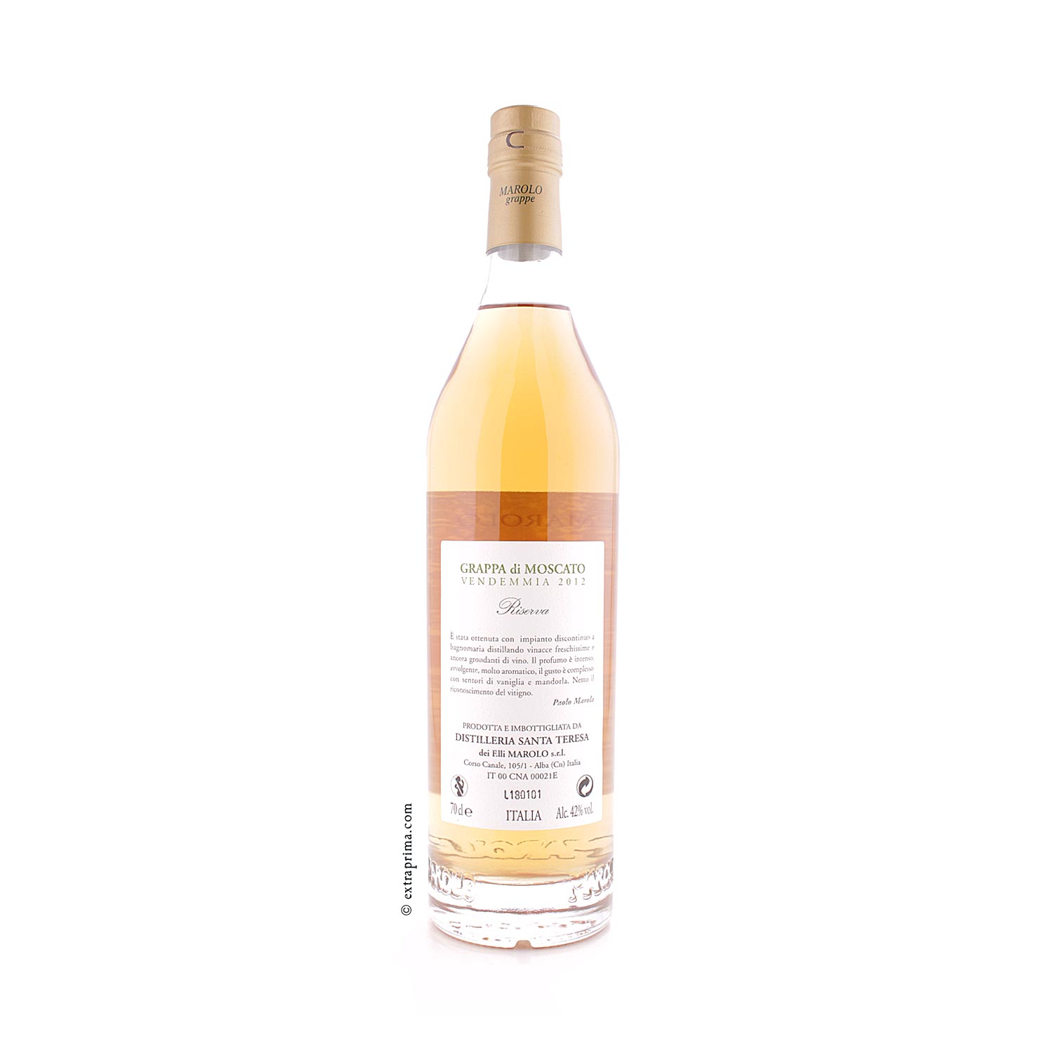 Grappa di Moscato 'Après 5 Anni' - Marolo 42% Vol. | 70 cl