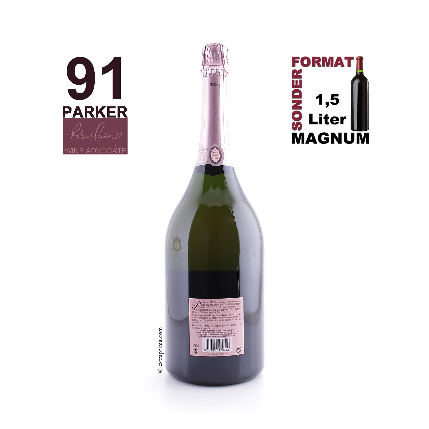 Champagne Brut Classic Rosé Deutz | Magnum 1,5-Ltr.