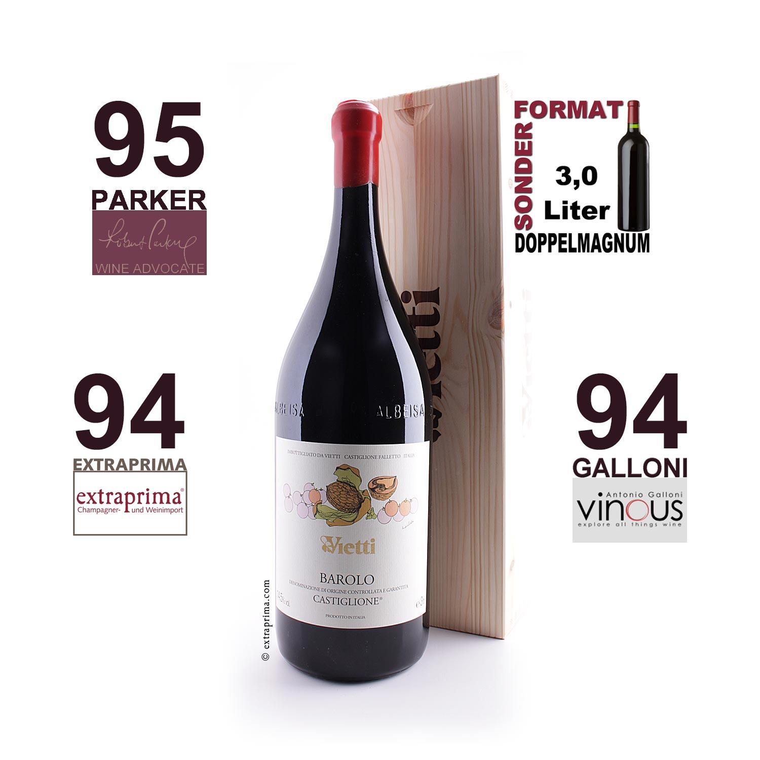 2019 Barolo Castiglione | Doppelmagnum 3,0-Ltr.