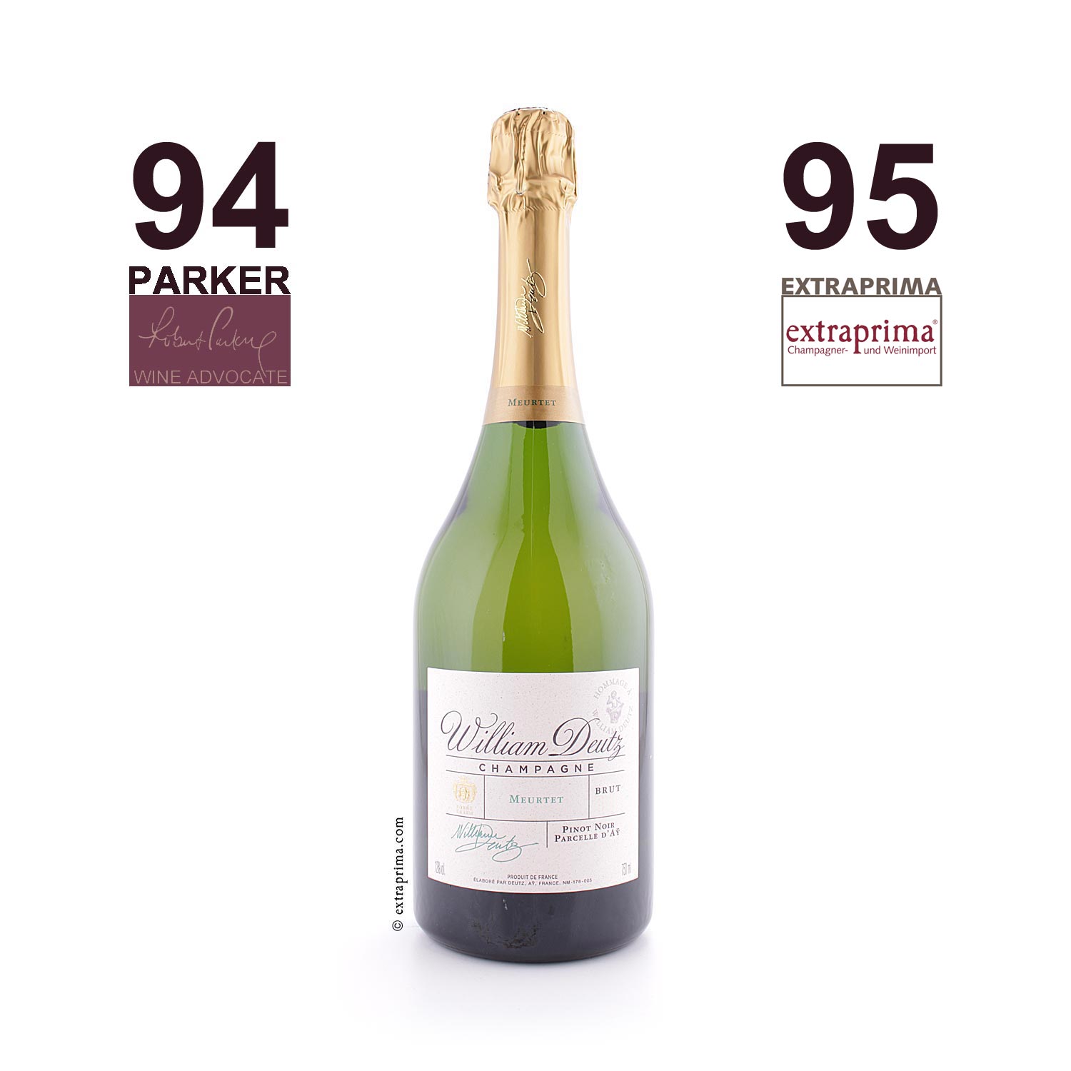 2015 Champagne Brut Pinot Noir Meurtet Hommage a William Deutz