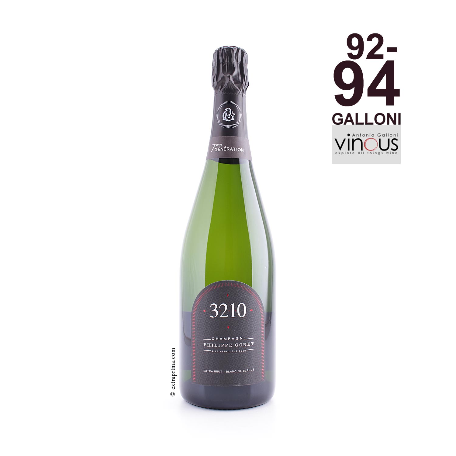 Champagne Blanc de Blancs Extra Brut 3210 (Dosage Zero) - Gonet