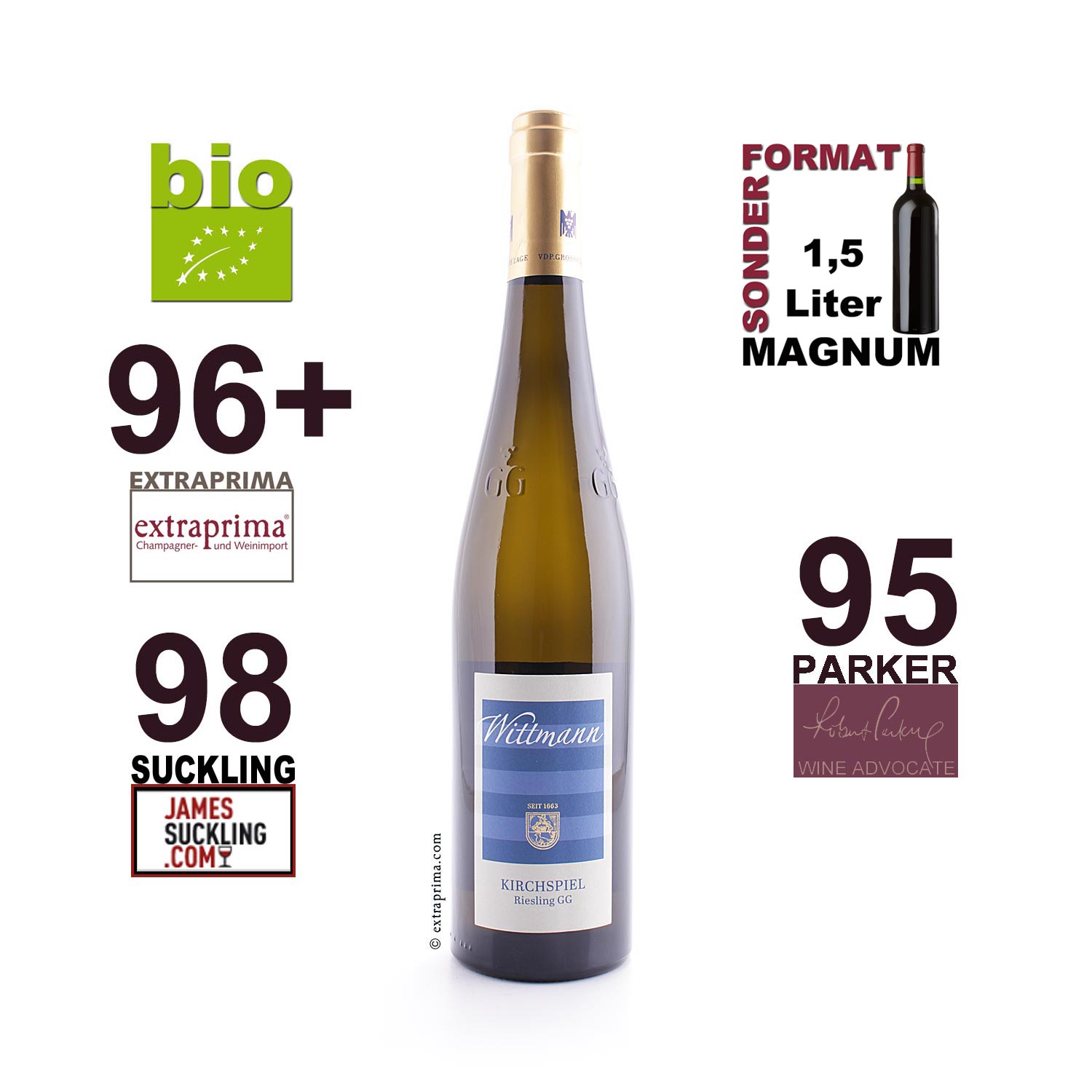 2022 Riesling Kirchspiel GG - Wittmann -bio- | MAG 1,5-Ltr.