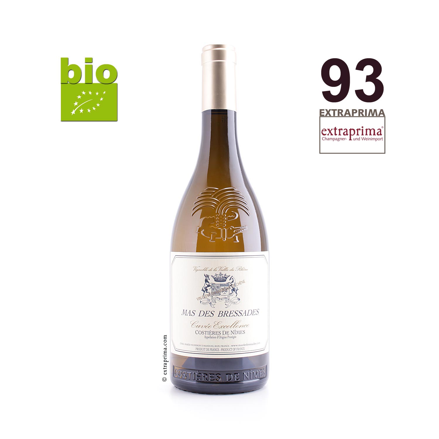 2022 Costières de Nîmes blanc Excellence -Mas des Bressades -bio-