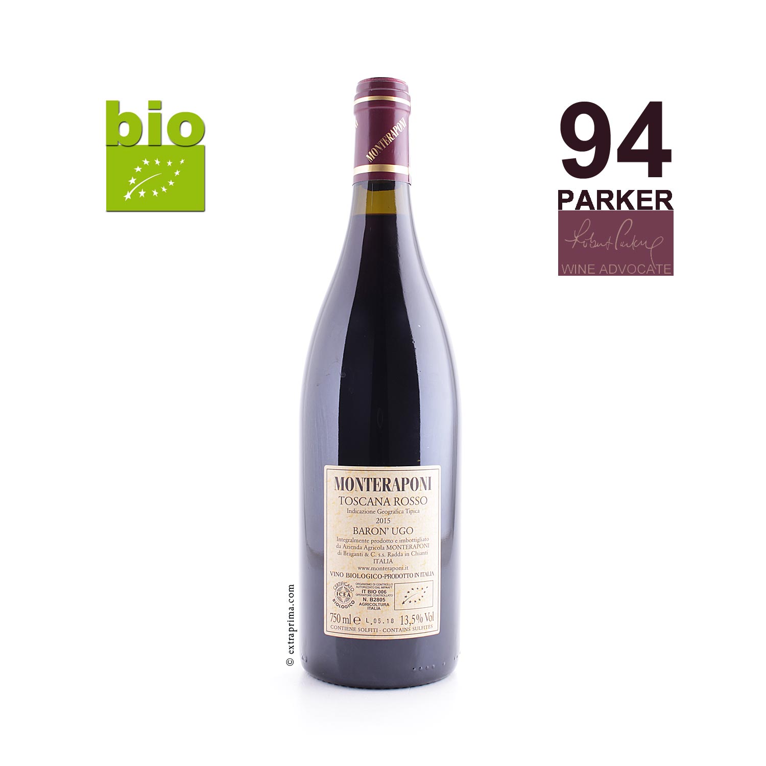 2015 Baron' Ugo Toscana rosso IGT -bio-