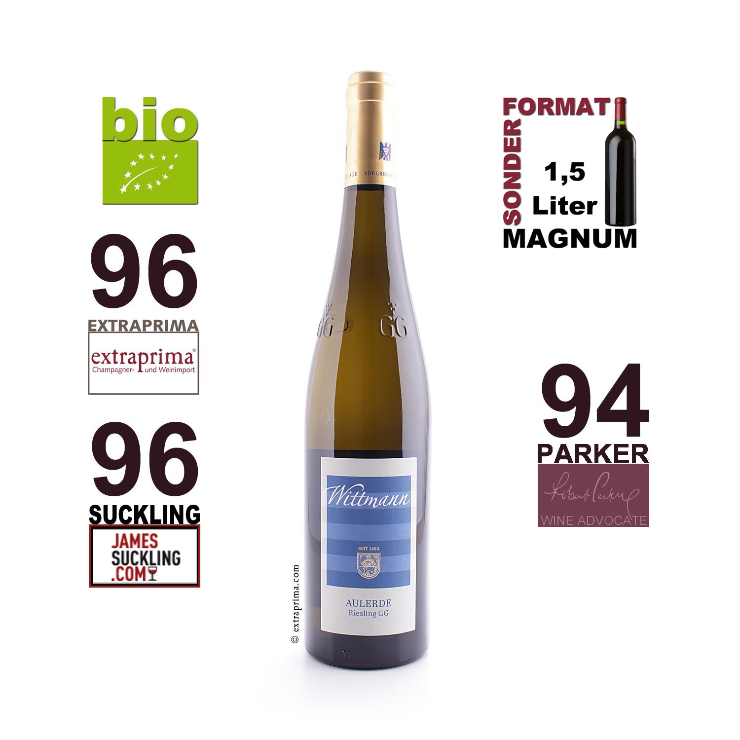 2022 Riesling Aulerde GG - Wittmann -bio- | MAG 1,5-Ltr.