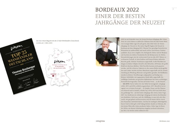 Druckversion newsletter BORDEAUX SUBSKRIPTION 2022 | März 2024