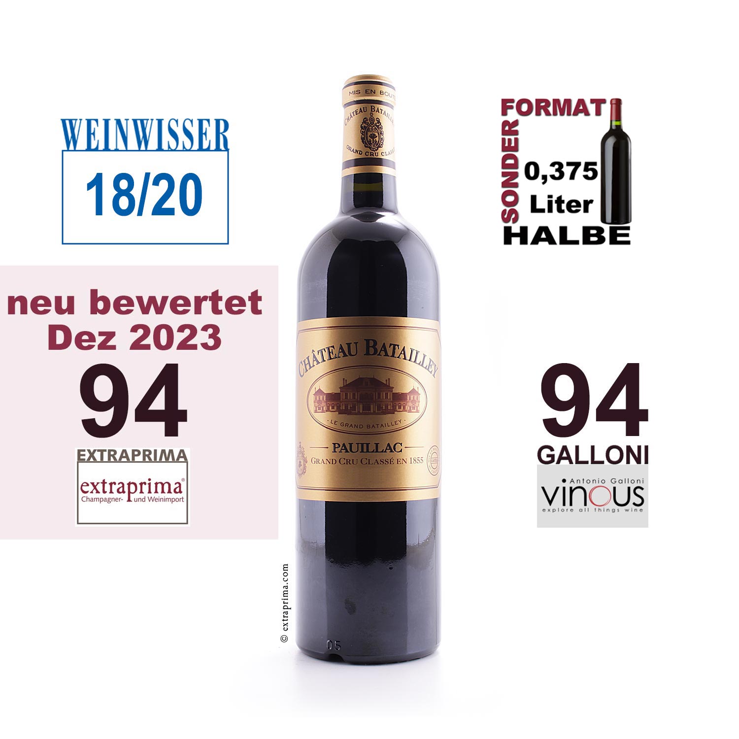 2021 Château Batailley - Pauillac | Halbe 0,375-Ltr.